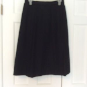 Black wool skirt